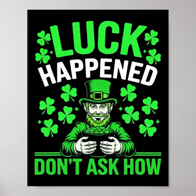 Affiche Célébration de la Saint-Patrick Chanceux Saint Pat (Devant)