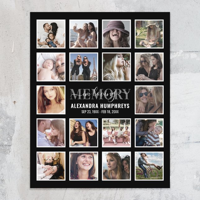 Affiche Célébration de la vie 18 Photo (Créateur téléchargé)