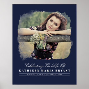 Affiche Célébration de la vie avec cérémonie funéraire de 