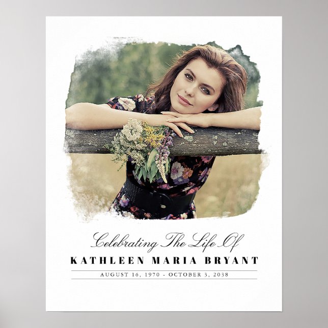 Affiche Célébration de la vie avec cérémonie funéraire pho (Devant)