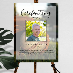 Affiche Célébration de la vie de joueur de fan de baseball