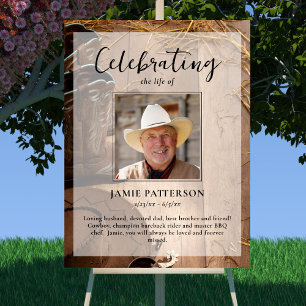 Affiche Célébration de la vie de Rodéo Cowboy, Photo d'ent