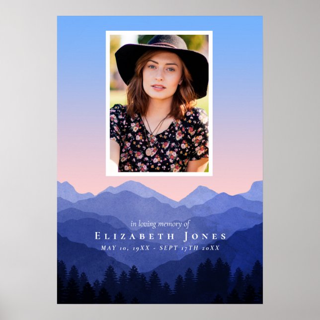 Affiche Célébration de la vie en mémoire des montagnes (Devant)