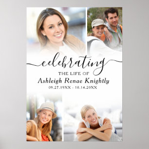 Affiche Célébration de la vie Mémorial 4 Photo