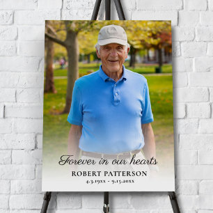 Affiche Célébration de la vie Photo téléchargeable Funérai