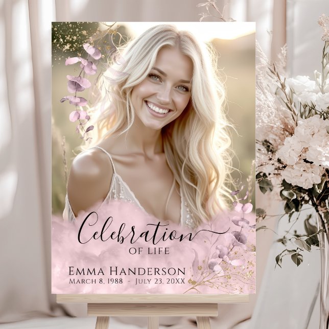 Affiche Célébration de la vie sur mesure - Photo Symbole f (Créateur téléchargé)