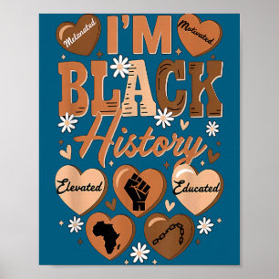 Affiche Célébration de l'art de l'histoire noire du leader