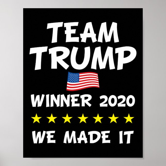 Affiche Célébration de l'élection du président Trump victo (Devant)