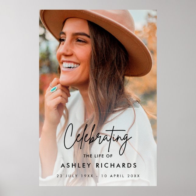 Affiche Célébration de l'ordre de service funéraire de la  (Devant)