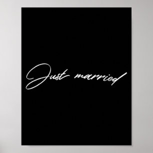 Affiche Célébration de mariage de jeunes mariés