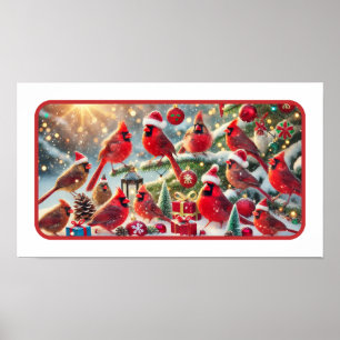 Affiche Célébration de Noël des cardinaux des festivals