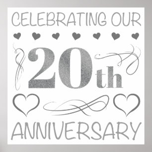 Affiche Célébration de notre 20e anniversaire