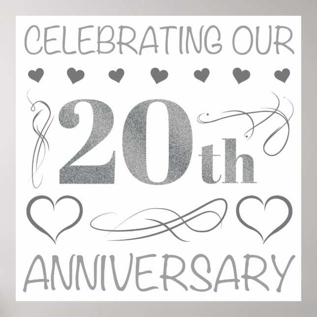 Affiche Célébration de notre 20e anniversaire (Devant)