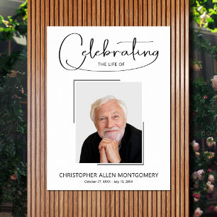 Affiche Célébration de photo de mémorial funéraire de la v
