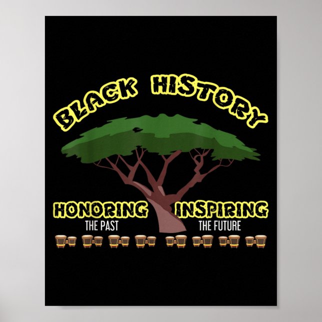 Affiche Célébration du Mois de l'histoire des Noirs en hom (Devant)