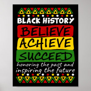 Affiche Célébration du Mois de l'Histoire des Noirs Hérita