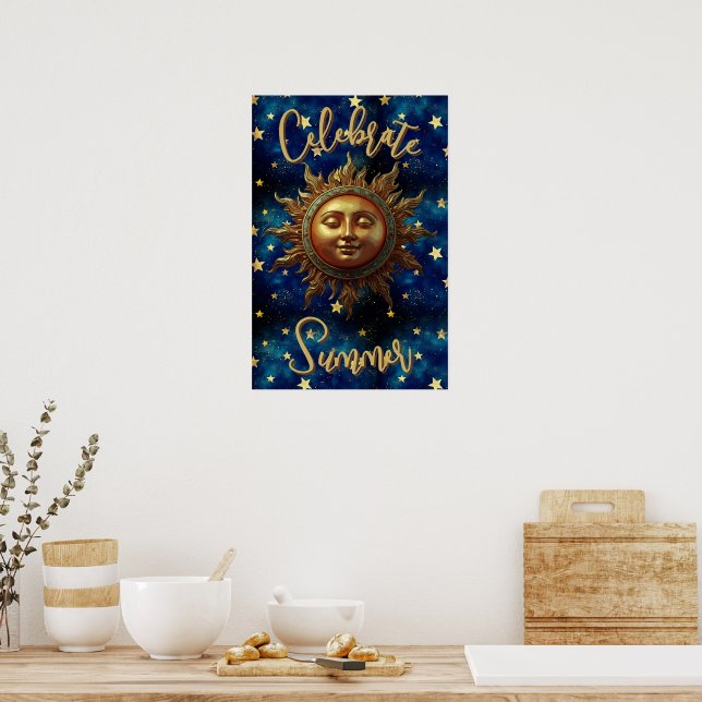 Affiche Célébration estivale céleste (Cuisine)