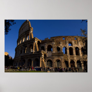 Affiche Célèbre Colisée à Rome Italie