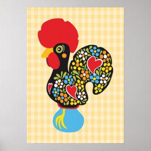 Affiche Célèbre coq de Barcelos Nr 06