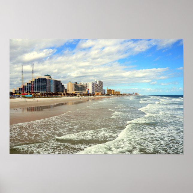 Affiche Célèbre Daytona Beach, Floride (Devant)