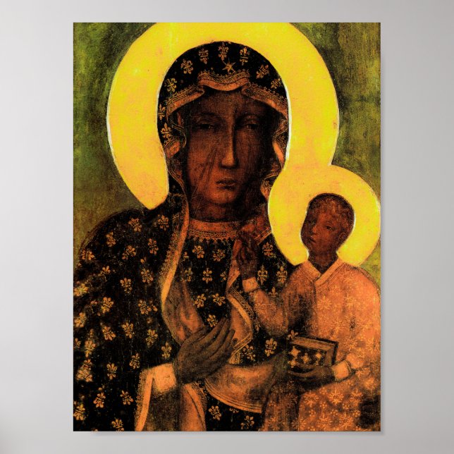 Affiche Célèbre Icône Madonna de Czestochowa (Devant)