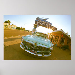 Affiche Célèbre motel Blue Swallow sur la route 66