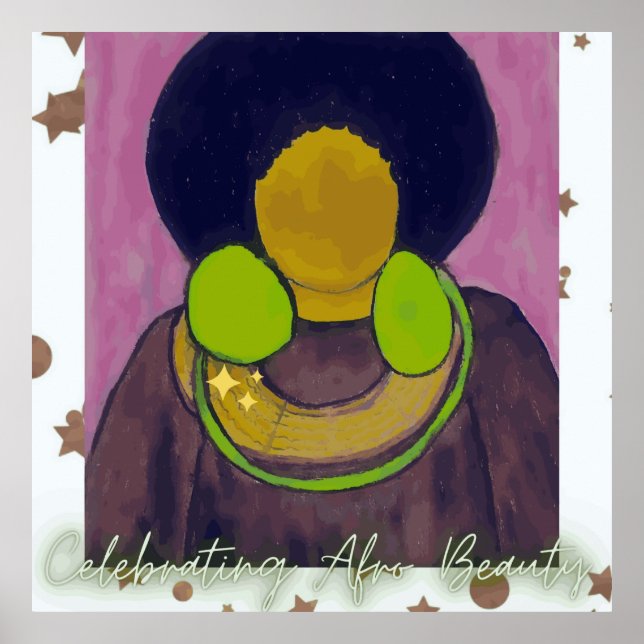 Affiche Célébrer la beauté africaine (Devant)