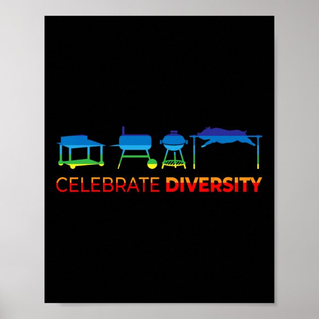 Affiche Célébrer la diversité - BBQ  (Devant)