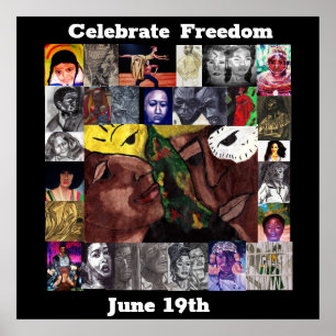 AFFICHE CÉLÉBRER LA LIBERTÉ 19 JUIN