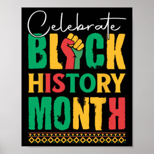 Affiche Célébrer Le Mois De L'Histoire Des Noirs Pour Homm