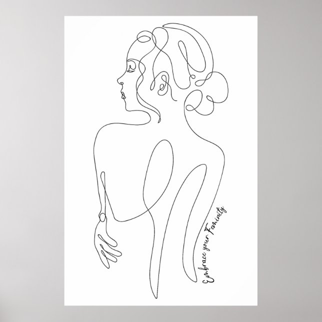 Affiche Célébrez la femme en vous - Embrassez votre fémini (Devant)