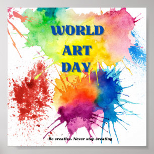 Affiche Célébrez la Journée mondiale de l'art avec la supe