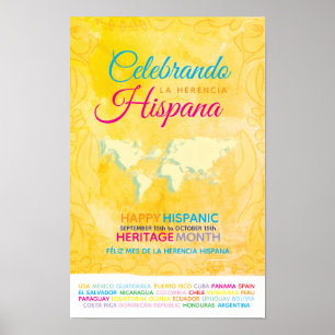 Affiche Célerant l'héritage hispanique