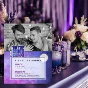 Affiche Céleste Moon Signature Boissons Wedding shower