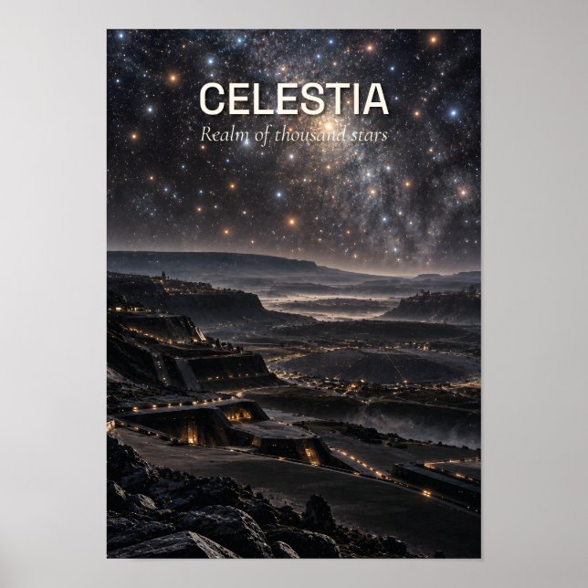 Affiche Celestia — Stellar Observatory World (Devant)