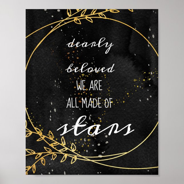 Affiche Celestial Boho Wedding Welcome Sign (Devant)