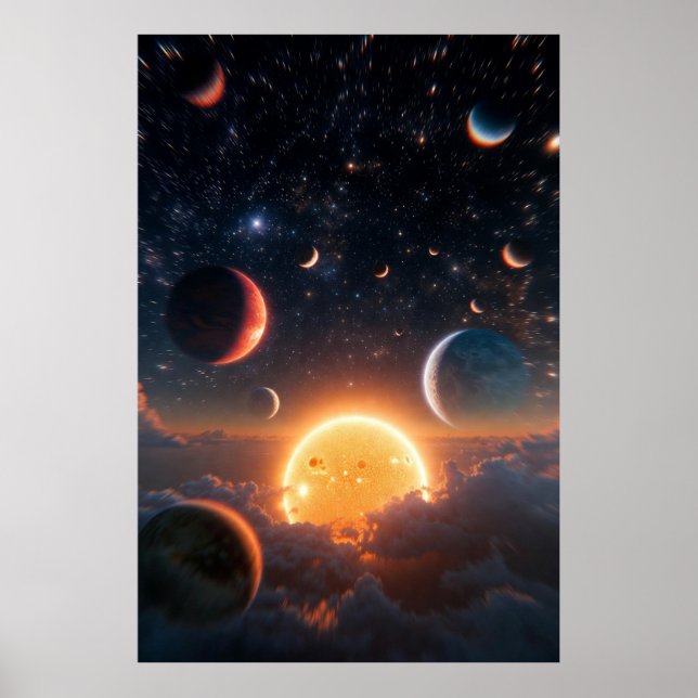 Affiche Celestial Dawn Above the Cloud Sea (Devant)