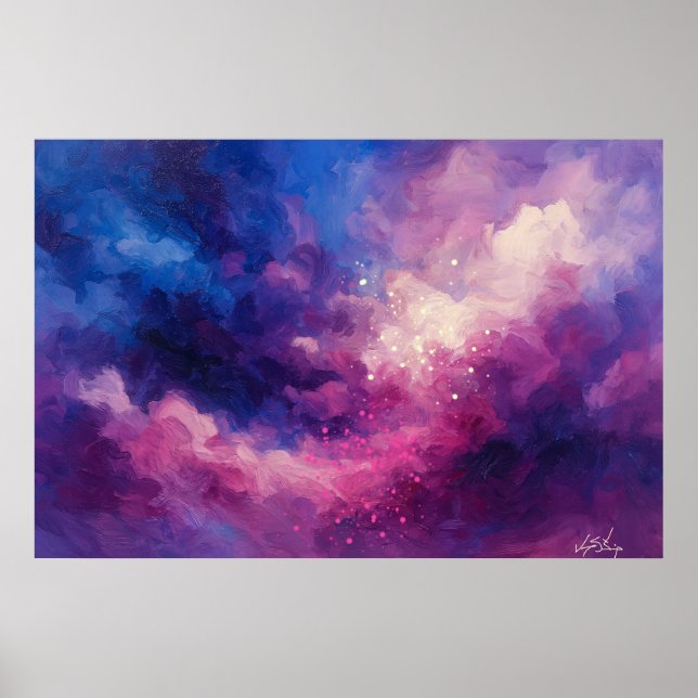 Affiche Celestial Ember Abstract (Devant)