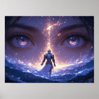 Affiche Celestial Eyes and the Lone Knight