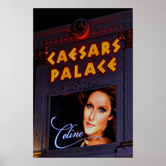 Affiche Celine Dion Caesars Palace Las Vegas Amérique (Devant)
