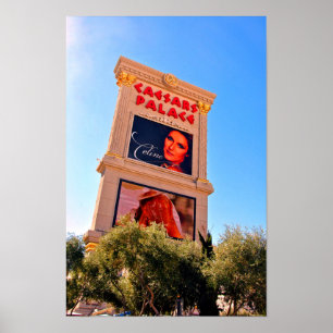 Affiche Celine Dion Caesars Palace Las Vegas Amérique