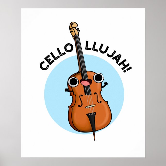 Affiche Cello-llujah Funny Cello Pun (Devant)
