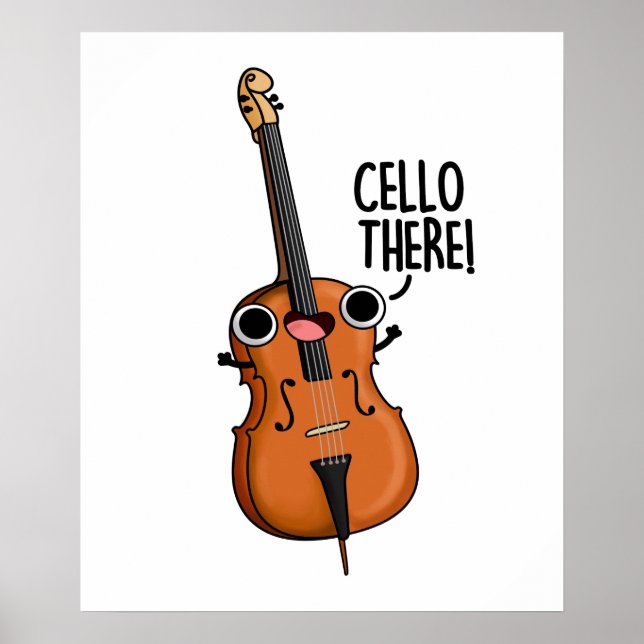 Affiche Cello There Cute Music Pun (Devant)