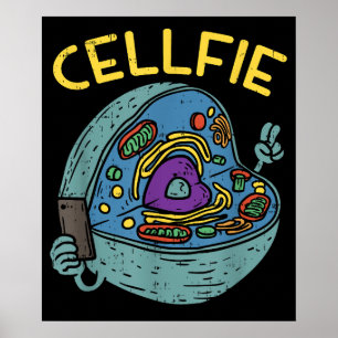 Affiche Cellule Fie Funny Professeur de biologie scientifi