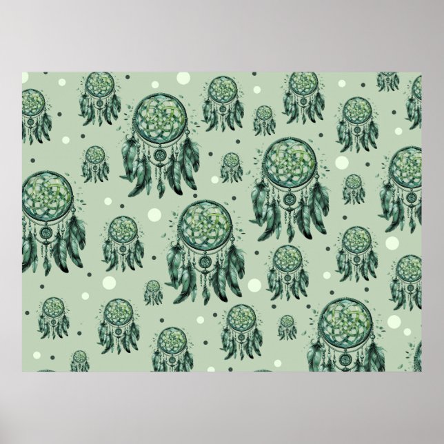 Affiche Celtic knot green dreamcatcher (Devant)