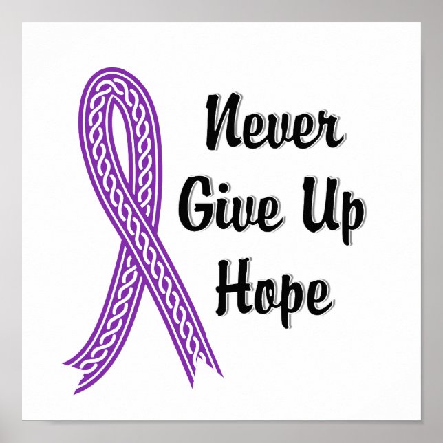 Affiche Celtic n'abandonne jamais l'épilepsie de l'espoir (Devant)