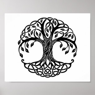 Affiche Celtic tree of life