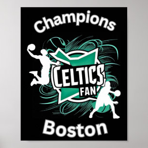 Affiche Celtics Basketball Tri-blend