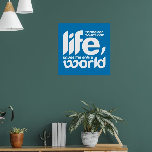 Affiche Celui qui sauve une vie (Salon 1)