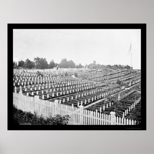 Affiche Cemetary des soldats à Alexandrie, VA 1865